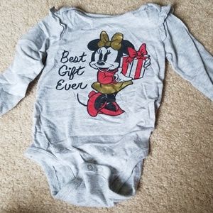 Minnie grey long sleeve body suit